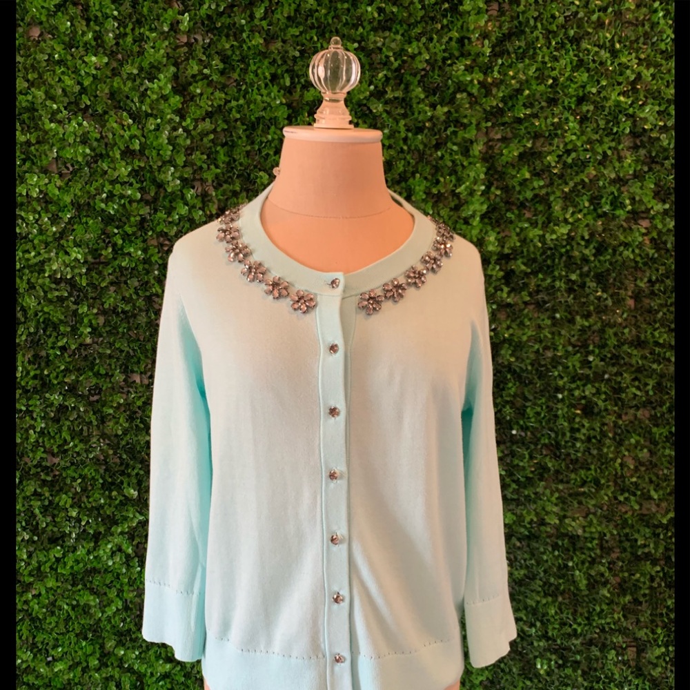 Kate Spade jeweled accent sweater